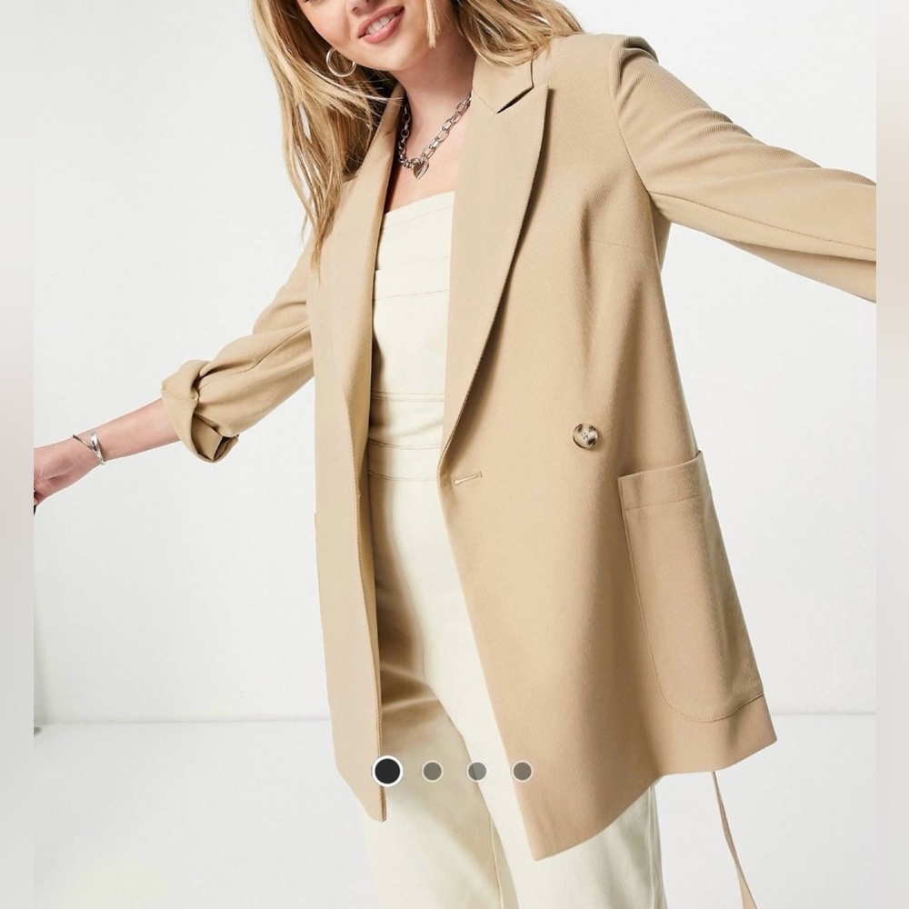 Topshop twill slouchy jacket
